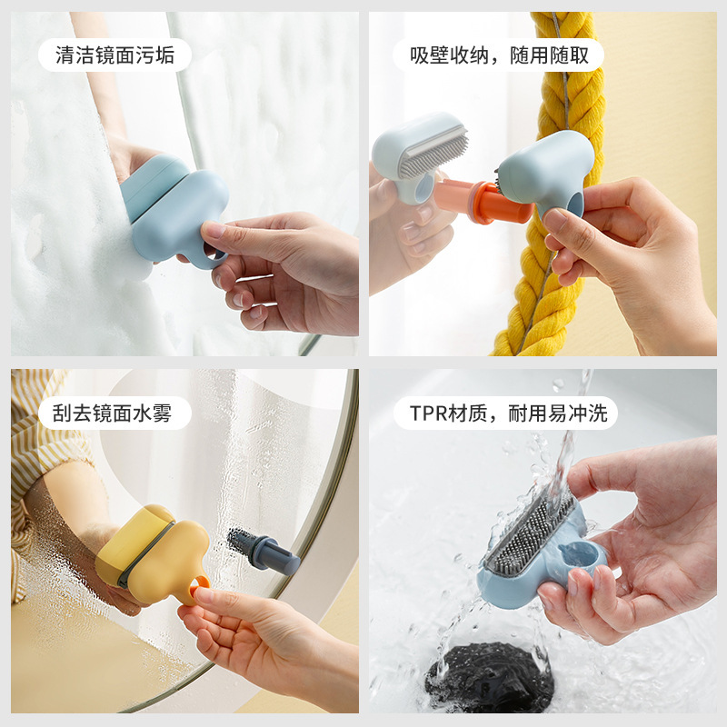 T mirror wipe glass mirror wiper two in one descaling glass cleaner factory direct sales Specification drawing