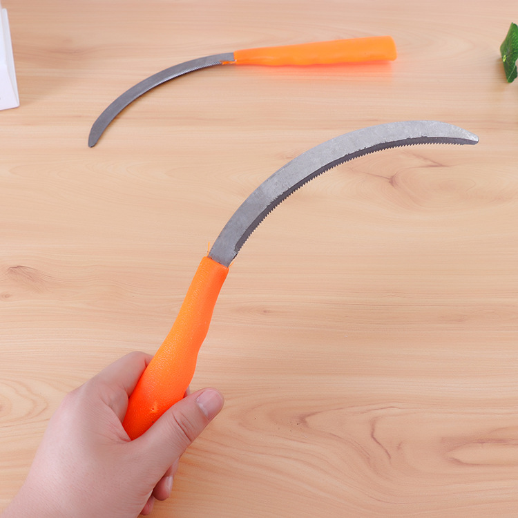 Two yuan shop farm tools wo serrated grass cutting knife garden tools grass cutting serrated knife small sickle details Picture