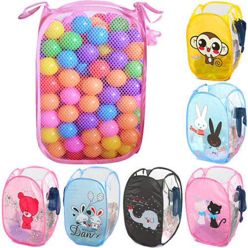 Cute cartoon animal folding laundry basket portable laundry storage basket Large laundry basket full figure