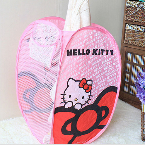 Cute cartoon animal folding laundry basket portable laundry storage basket Large laundry basket Specification drawing