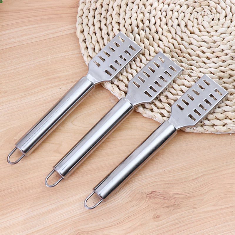 Kitchen gadgets stainless steel fish scale planer stainless steel fish brush scraping fish scale removing knife brush details Picture