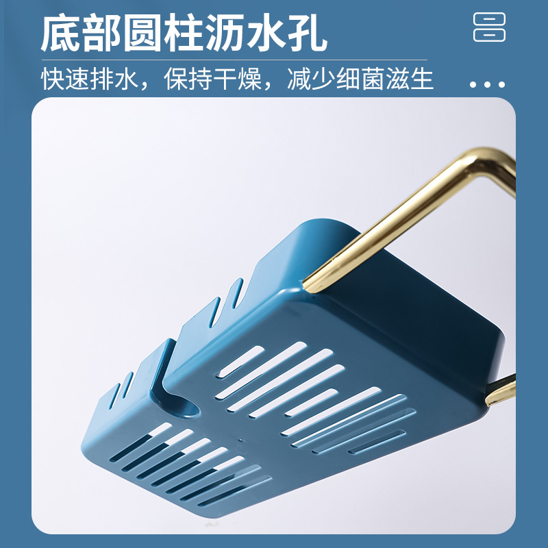 Towel rack without perforating bathroom rack, shower holder adjusts shower head fixed base rack Specification drawing