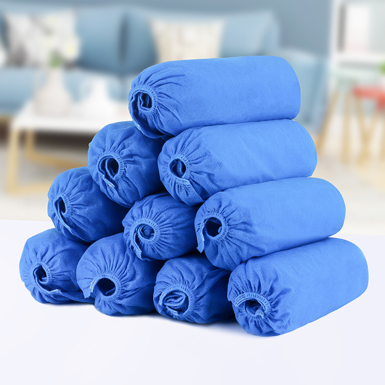 100 disposable non-woven shoe cover household daily breathable and dustproof shoe cover new material non-slip shoe cover wholesale full figure