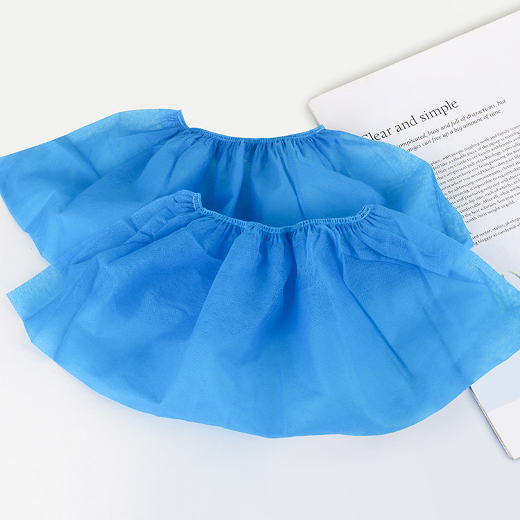 100 disposable non-woven shoe cover household daily breathable and dustproof shoe cover new material non-slip shoe cover wholesale Specification drawing