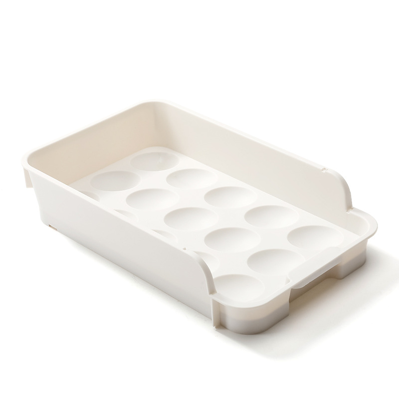 Explosive style can superposition 15 lattice egg carton refrigerator kitchen crisper large capacity egg tray egg storage box drawer type Item Picture