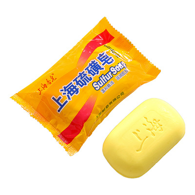 Sulphur soap washing face soap washing hair washing hands washing bath Sulfur soap greasing bezoar soap cleansing face washing soap Item Picture