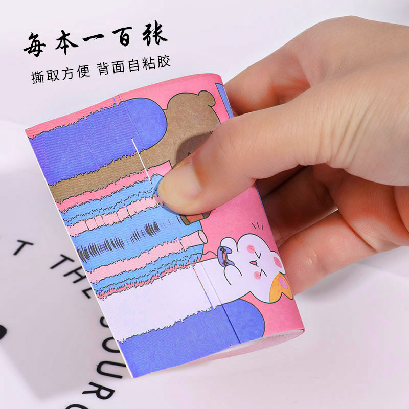 Original cute cartoon Bear travel notes Post-it notes for students note notes notes notes paper notebooks Application Scenario