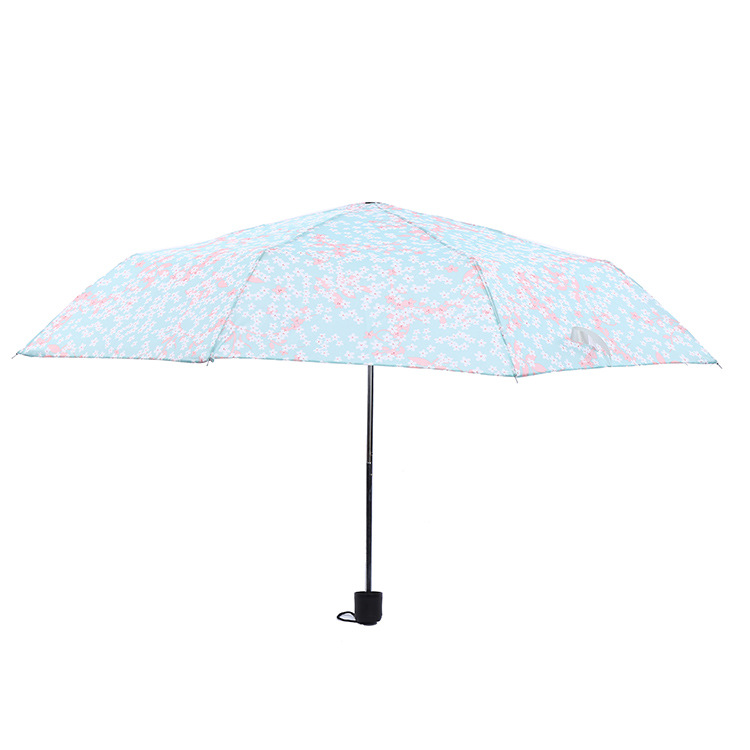 Lovers color umbrella manufacturers direct sale of short handle three fold umbrella outdoor fan portable fishing folding umbrella Item Picture
