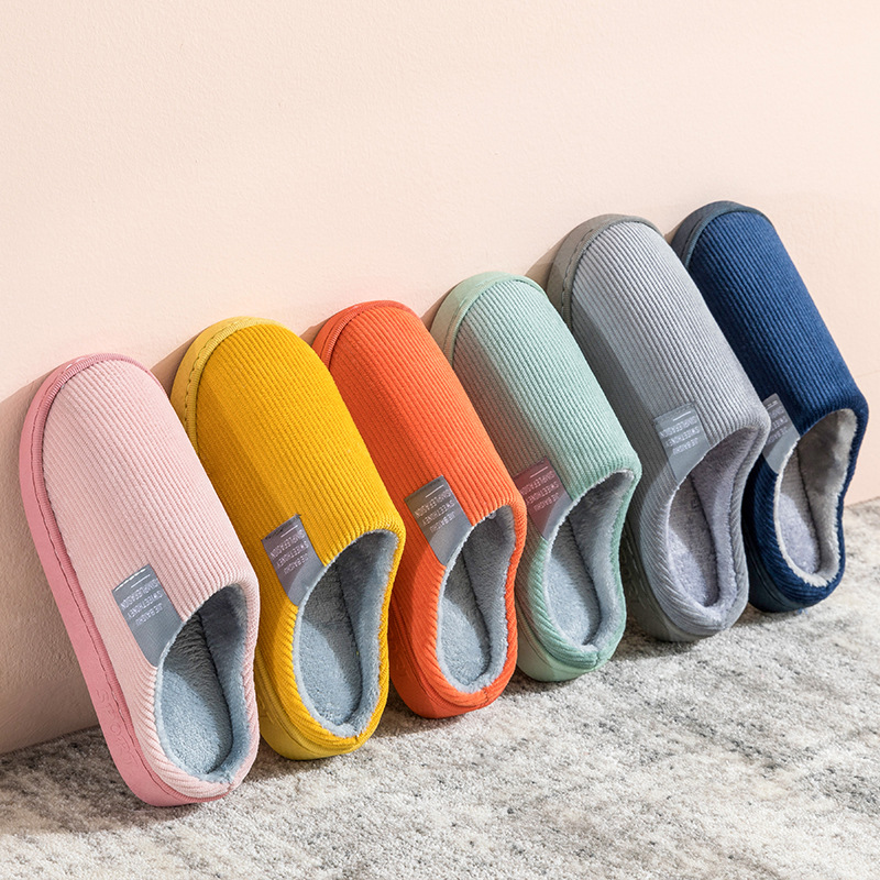 2020 cotton slippers women's home autumn and winter home indoor warm lovers plush household non-slip thick bottom moon shoes Application Scenario