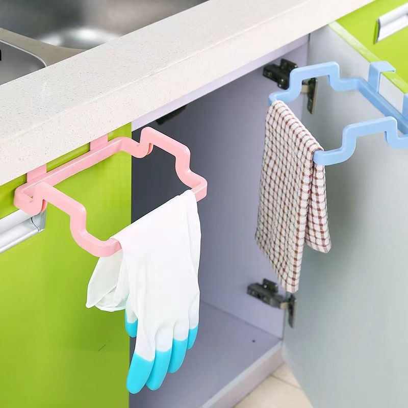 Foreign trade wall hanging trash can household cabinet door toilet kitchen table top storage bucket folding garbage bag holder Application Scenario