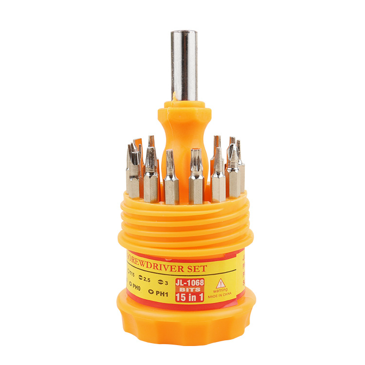 15 in 1 screwdriver set Multi-function pagoda screwdriver head small household appliance repair hardware tools Item Picture