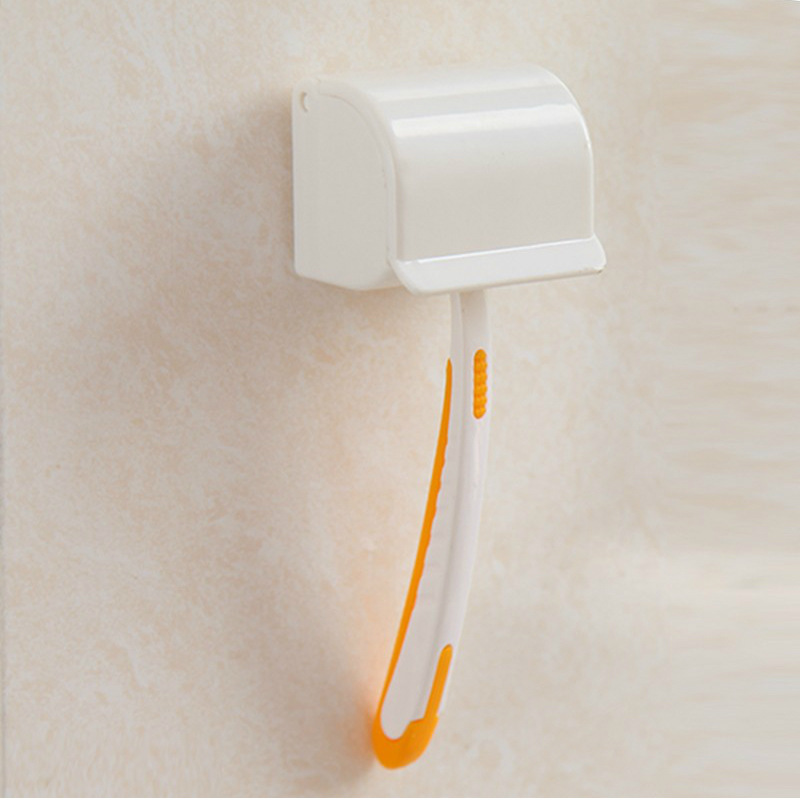 Bathroom stick-on razor rack toothbrush rack Toilet wall suction razor rack storage bracket details Picture