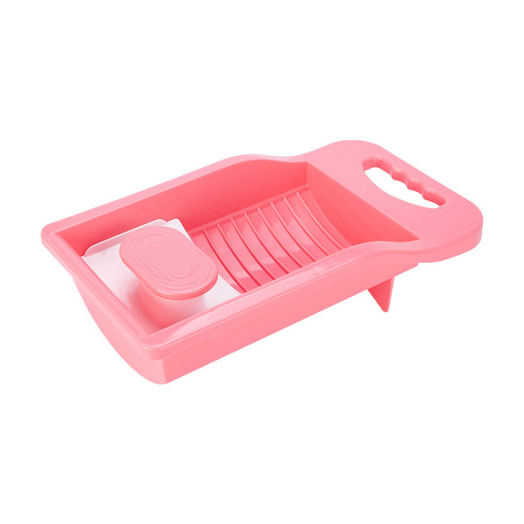 Household mini personal clothes washboard for dormitory underwear washboard non-slip washboard for socks Item Picture