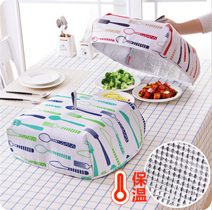 Creative folding cover vegetable cover table cover food insulation cover aluminum foil food cover table dust cover full figure