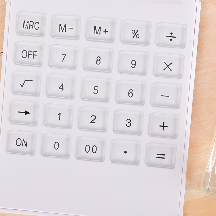 Solar Calculator simple fashion Gift computer 12 bit crystal key dual power desktop calculator Application Scenario