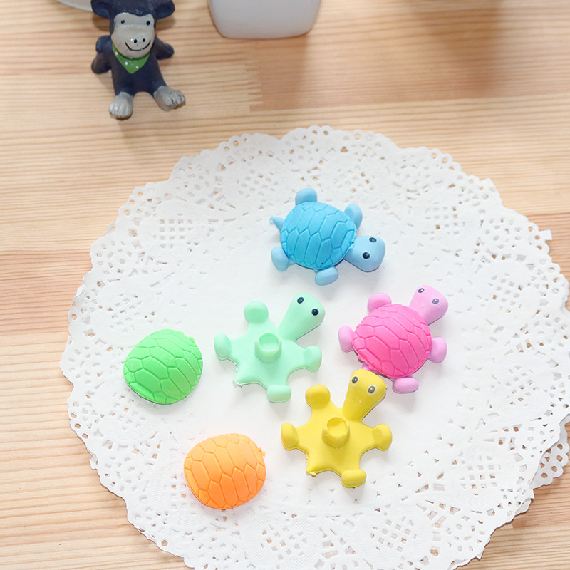 Creative cartoon big turtle student eraser rubber student stationery wholesale manufacturers rubber wholesale manufacturers customized Application Scenario