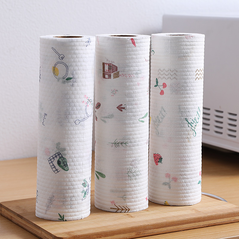 Disposable cleaning printing lazy rag 100 cleaning cloth non-oily dish washing cloth absorbent non-woven decontamination paper wipe towel Specification drawing