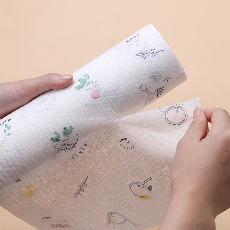 Disposable cleaning printing lazy rag 100 cleaning cloth non-oily dish washing cloth absorbent non-woven decontamination paper wipe towel Application Scenario