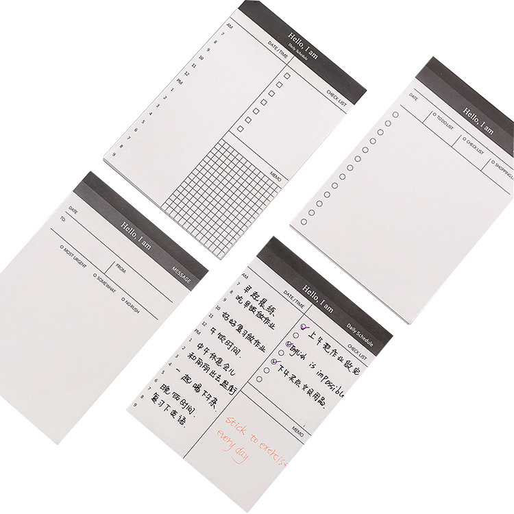 Simple Business day planner pad notepad Office desktop agenda pad memo pad Item Picture