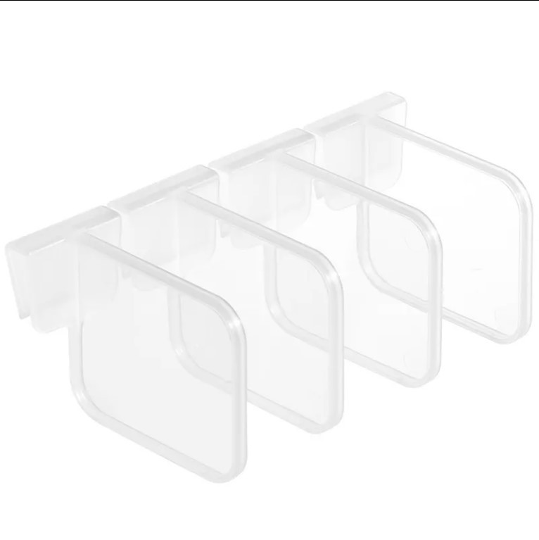 AX Japanese refrigerator side door partition partition creative storage partition plate clamp free combination partition baffle fixed buckle Item Picture