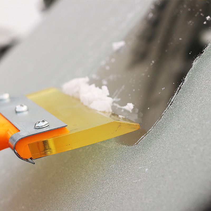 Long handled beef tendon snow shovel for cars Oxford snow shovel wiper board film scraper defrost deice shovel details Picture