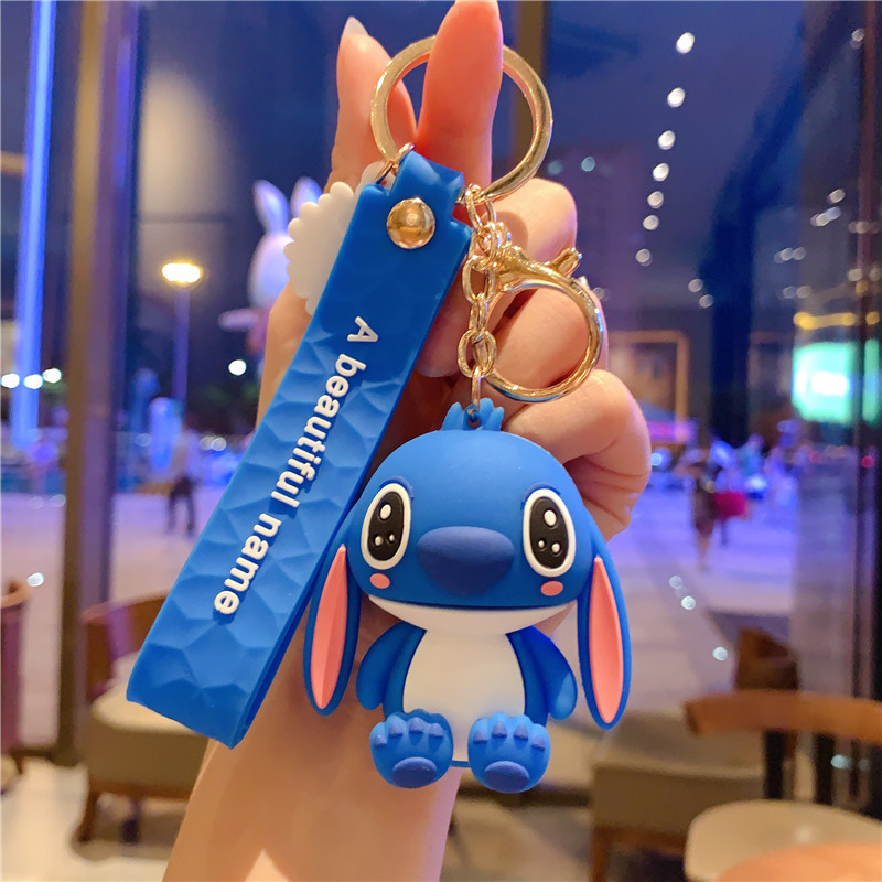 The manufacturer produces new 3D doll Steed key chain PVC car bag small pendant stall supply gifts details Picture