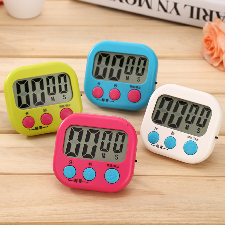 Large screen positive and negative timer manufacturer multifunctional kitchen timer baking electronic stopwatch timer full figure