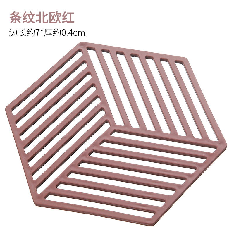 Silicone table mat heat insulation mat Nordic anti-ironing mat bowl mat household kitchen pan mat dish mat vegetable mat place mat Item Picture