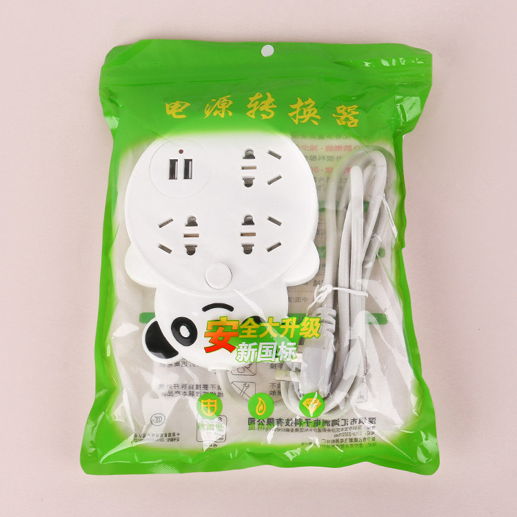 Creative cartoon Bear socket usb Multi-hole power Converter Home Office strip switch strip plugbar Application Scenario
