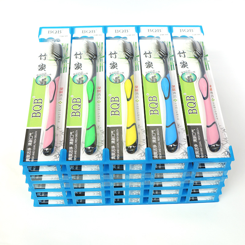 Business over the same adult bamboo charcoal soft bristle toothbrush 30 gifts daily goods manufacturers wholesale details Picture