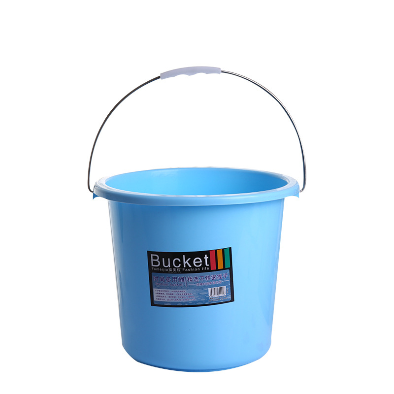 Fumejia thickened plastic bucket household car wash portable bucket 13L18L25L multi-specification plastic bucket Item Picture