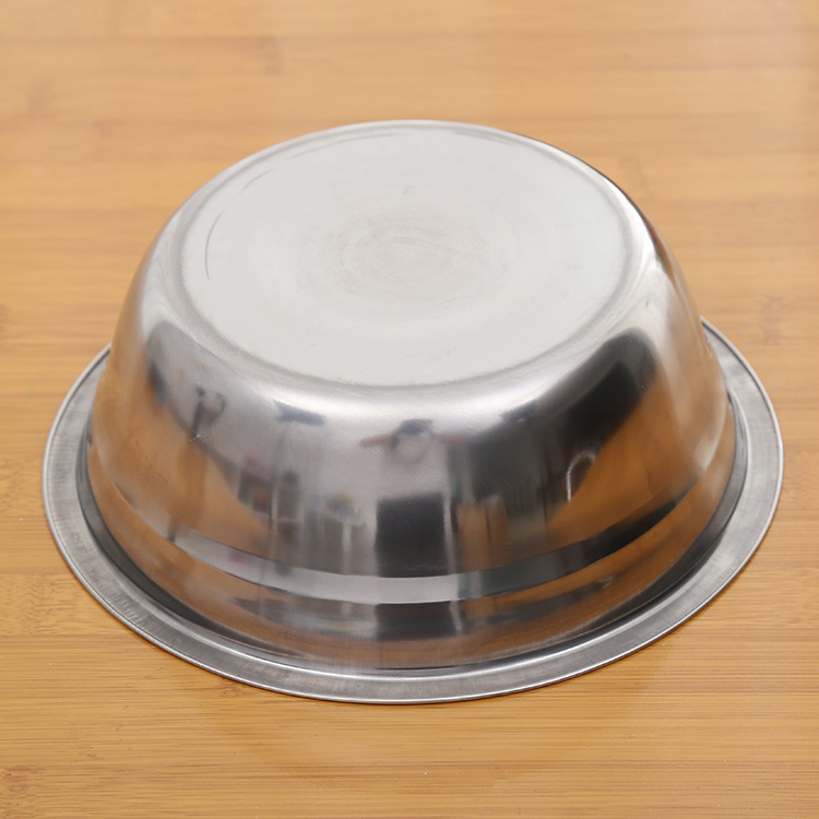 22# Jinhuang micro magnetic stainless steel soup basin household stainless steel basin daily necessities household goods wholesale Specification drawing