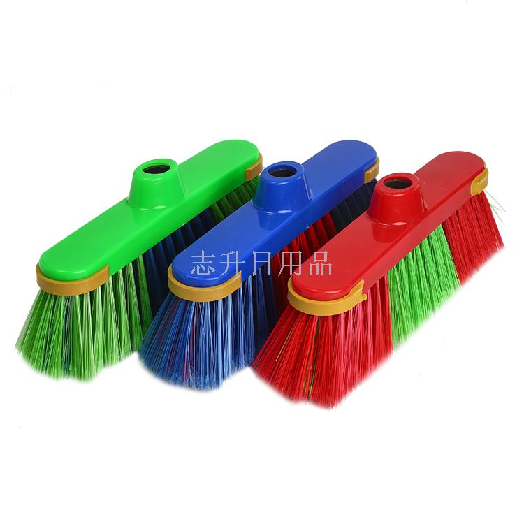 Factory direct plastic shell broom, household cleaning broom wholesale full figure