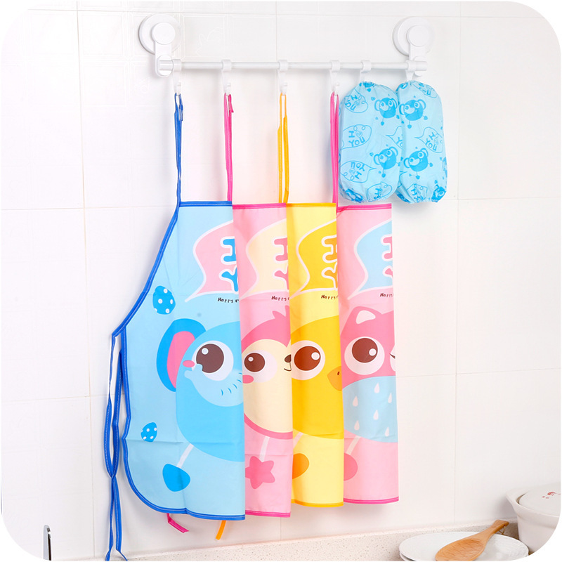 Children eating apron waterproof backdressing baby painting smock baby sleeveless bib wholesale full figure