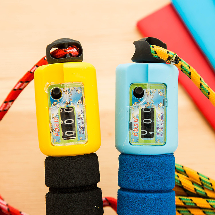 Professional count skipping rope adult pattern skipping rope students high school fitness skipping rope details Picture