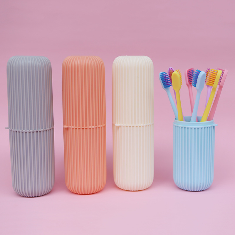 Douyin the same macaron toothbrush box adult soft hair 8 pack travel set portable brand custom Specification drawing