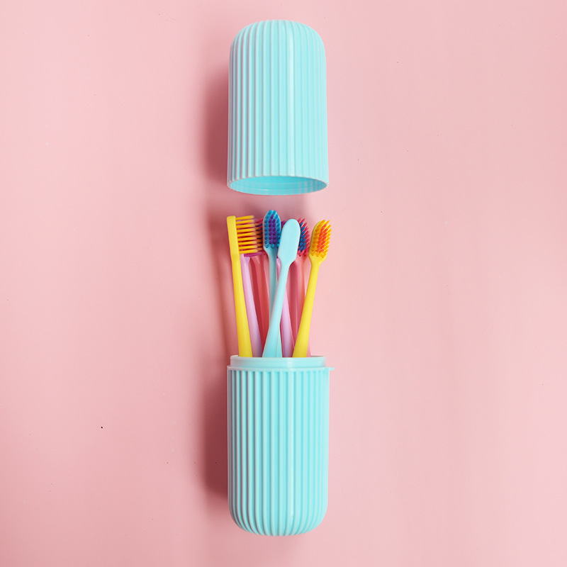 Douyin the same macaron toothbrush box adult soft hair 8 pack travel set portable brand custom Application Scenario
