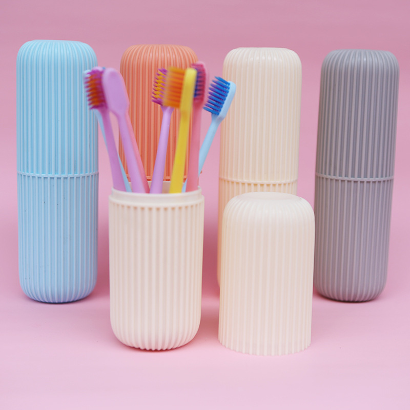 Douyin the same macaron toothbrush box adult soft hair 8 pack travel set portable brand custom Item Picture