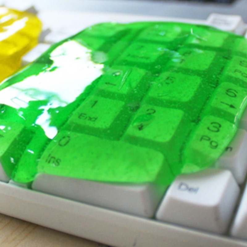 80g computer keyboard dust cleaning mud car air outlet magic soft glue multi-functional crystal cleaning clay full figure