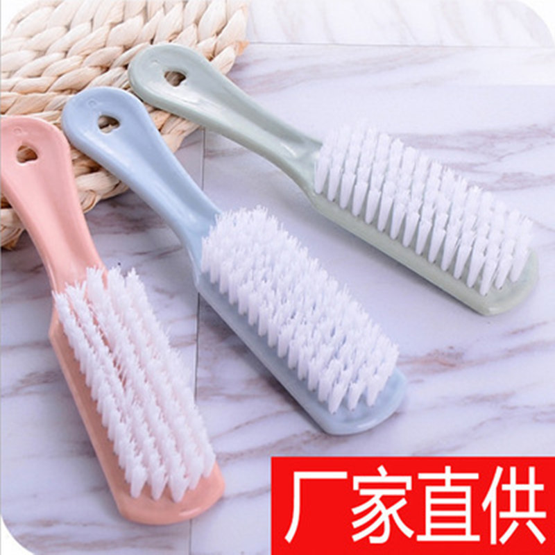 Factory direct plain color shoe brush plastic shoe brush crystal brush high quality strong decontamination cleaning shoes to help soft hair shoe brush full figure