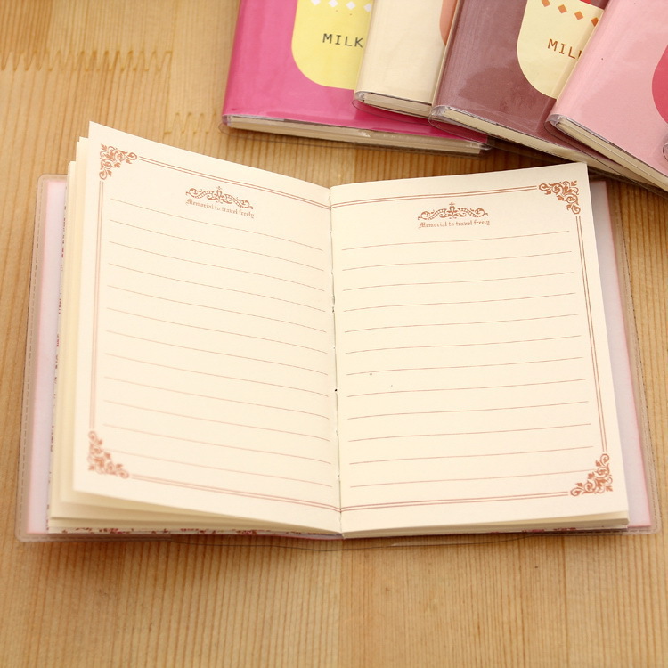 Creative lovely student notepad milk tea time glue set of student notepad student stationery wholesale Application Scenario