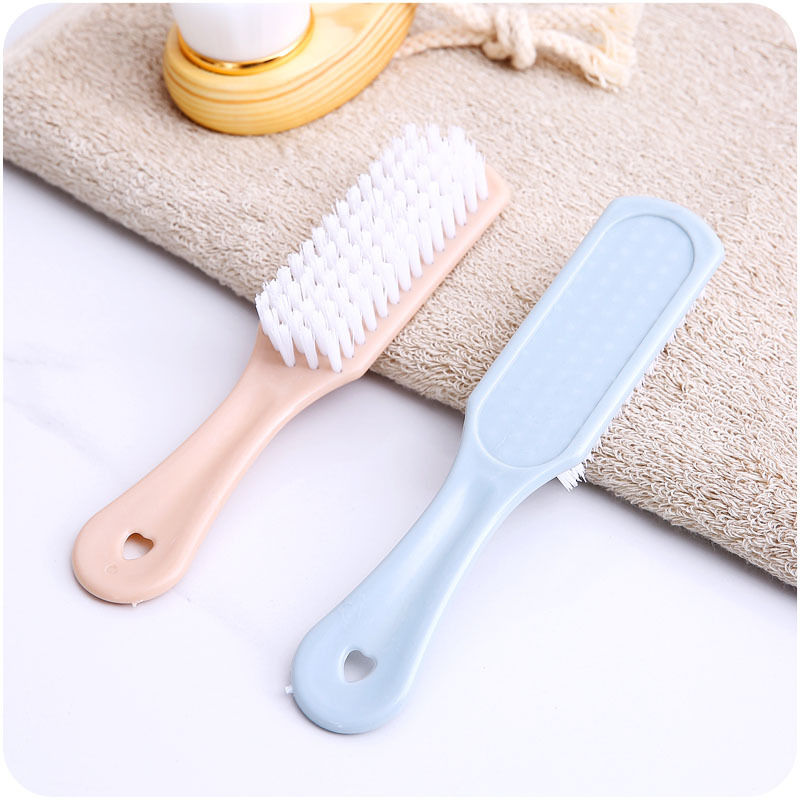 Factory direct plain color shoe brush plastic shoe brush crystal brush high quality strong decontamination cleaning shoes to help soft hair shoe brush details Picture