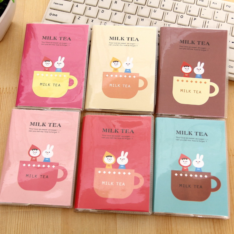 Creative lovely student notepad milk tea time glue set of student notepad student stationery wholesale Specification drawing