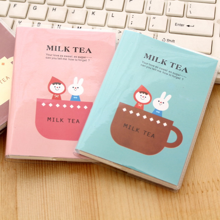 Creative lovely student notepad milk tea time glue set of student notepad student stationery wholesale Item Picture