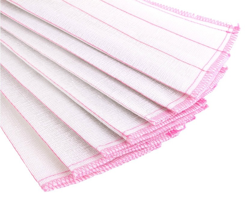 T manufacturer direct oil - free cotton yarn dish cloth oil absorbent 100 clean cloth 5 layer cotton cloth absorbent dish towel Specification drawing