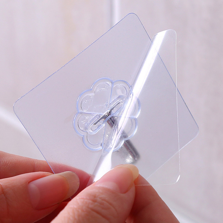 513 transparent strong door behind the adhesive hook pattern nailless trace hanging hook wall bathroom creative hook wholesale full figure