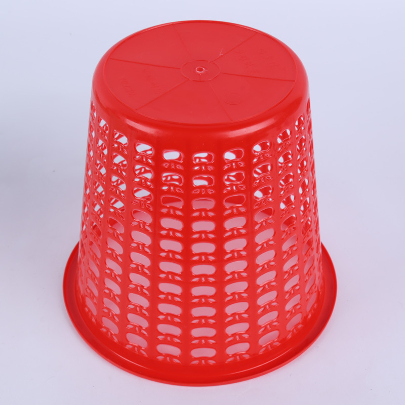 Factory DIRECT CLEANING storage plastic trash cans colorful pp materials office paper basket household hollow trash cans Specification drawing