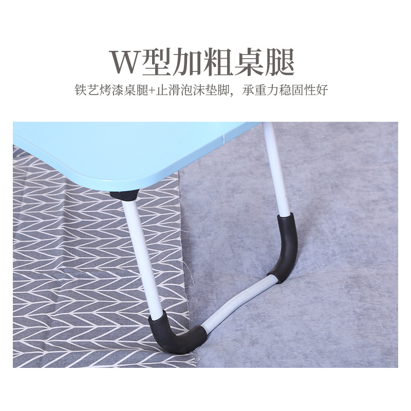 Bed computer desk folding small table folding desk card slot cup holder college students dormitory computer desk simple Application Scenario