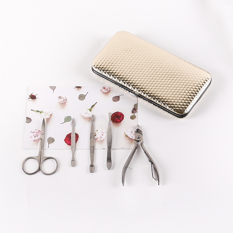 Tuhao gold 19 nail clippers set manufacturers direct multifunctional manicure beauty set tool nail clippers Specification drawing