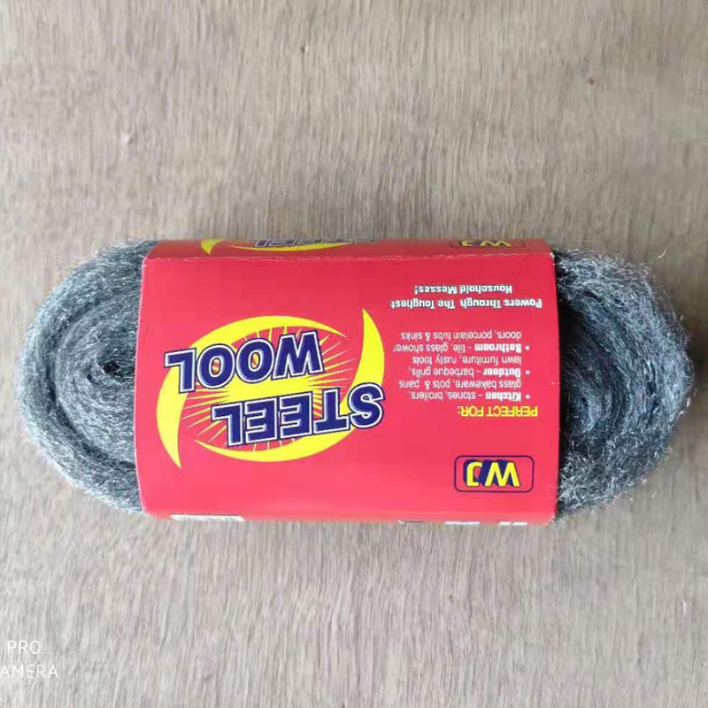 Foreign trade stone maintenance polishing steel wool steel wool surface cleaning cotton cleaning ball wholesale spot Specification drawing